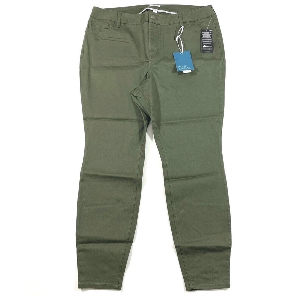 New Market & Spruce Skinny Jeans Deep Depths Green